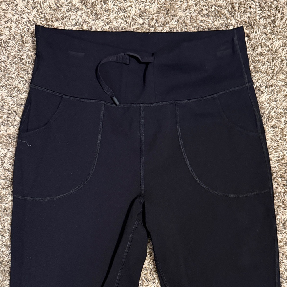 Lululemon Black Straight-Leg Pants SZ 8 - Picture 3 of 8